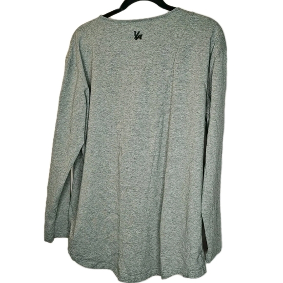 YoungLA Ultimate Hybrid T-Shirt 2X Gray Gym Running Streetwear Athletic L/S Top - Picture 2 of 9